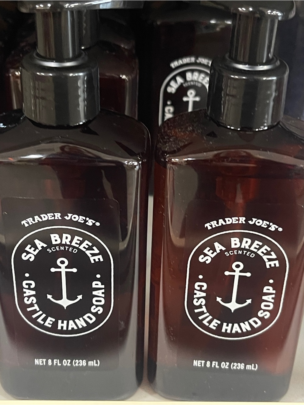 Trader Joe's Sea Breeze Castile Hand Soap — 2 Pack (8oz each)